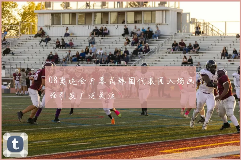 08奥运会开幕式韩国代表团入场画面引发广泛关注